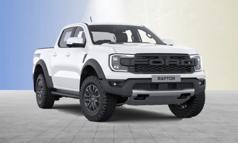 Ford Ranger Raptor Doppelkabine Ansicht von vorne rechts