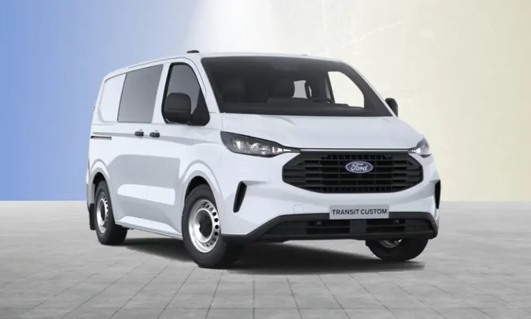 Ford Transit Custom Doppelkabine LKW Ansicht von vorne rechts