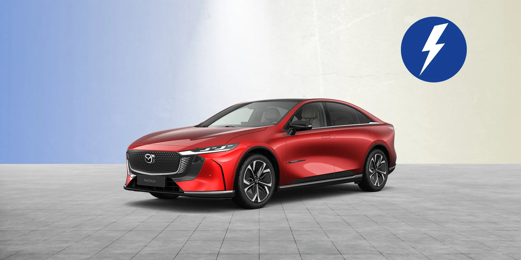 Mazda 6e Ansicht von vorne links