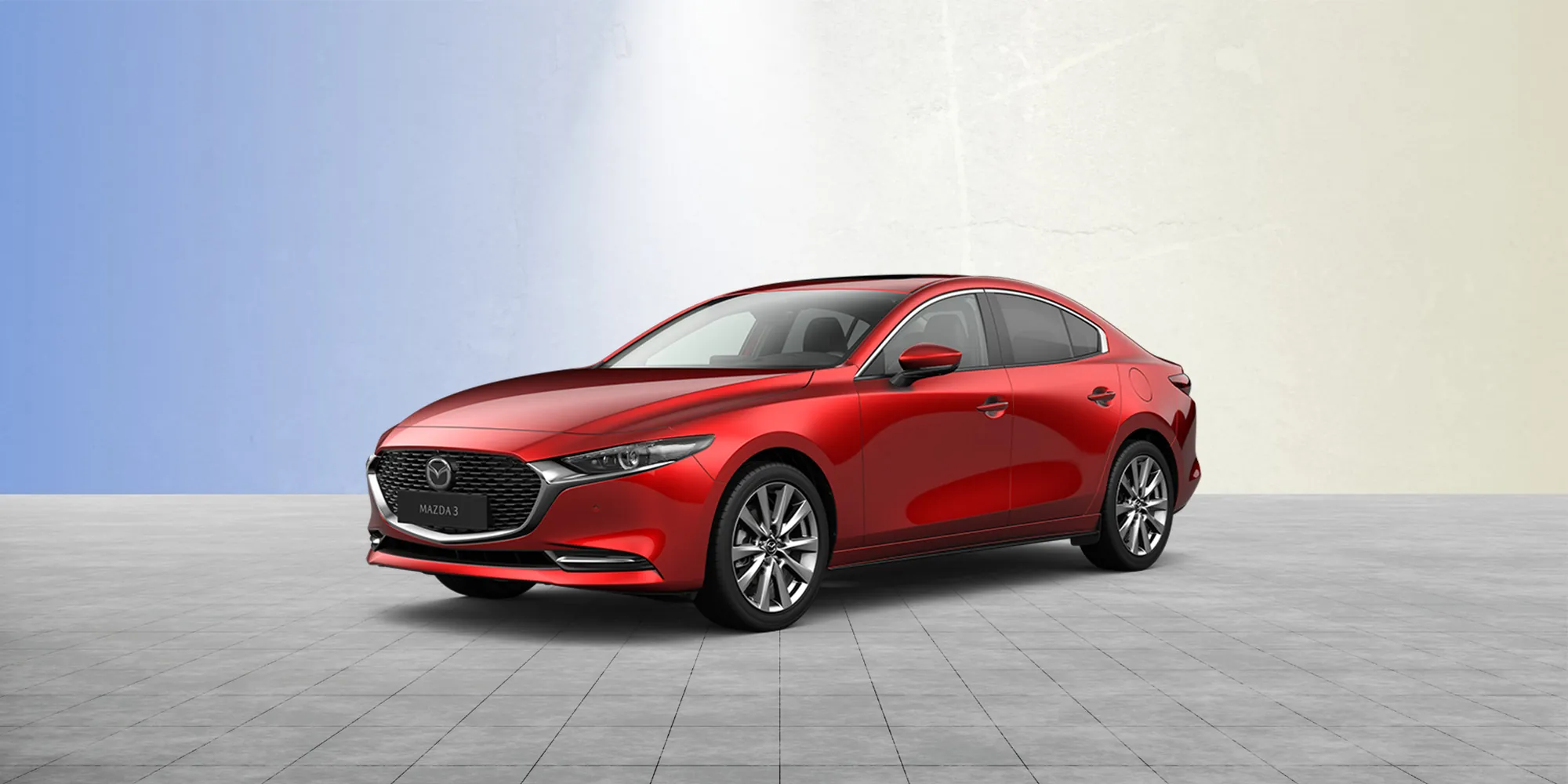 Mazda3 Fastback Ansicht von vorne links