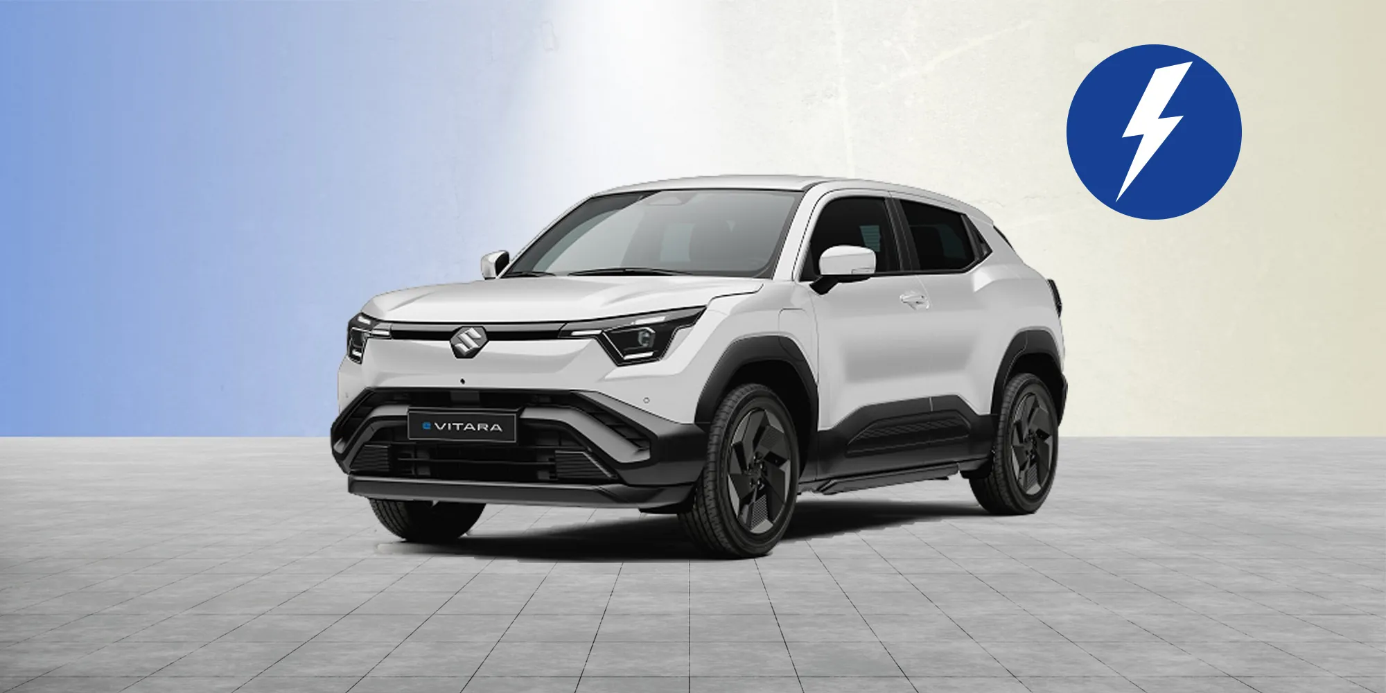 Suzuki e Vitara Ansicht von vorne links