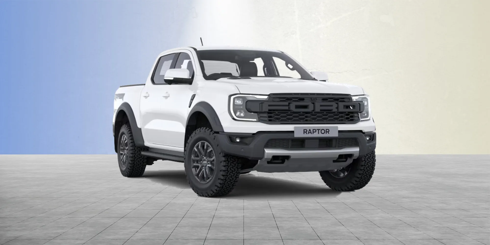 Ford Ranger Raptor Doppelkabine Ansicht von vorne rechts