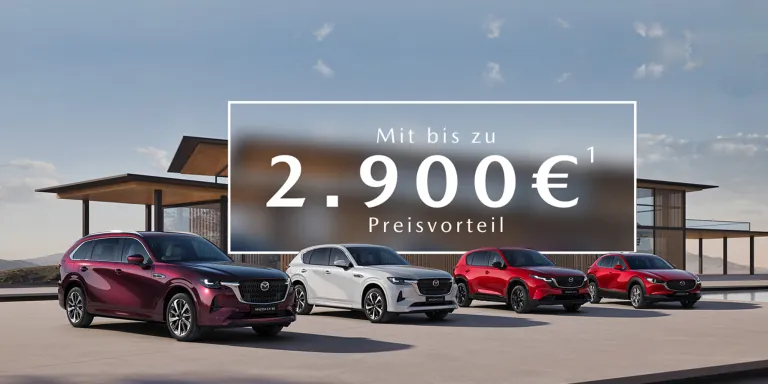 Mazda SUV-Range Frontansicht mit Störer
